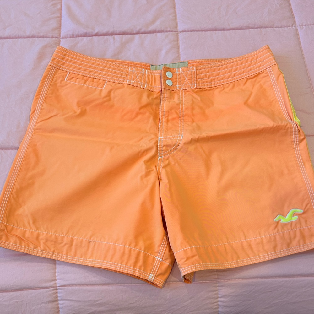Hollister men’s bathing suite Orange